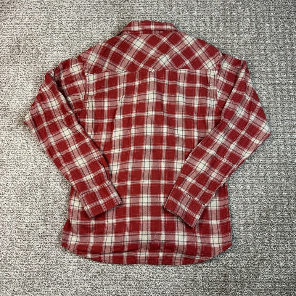 Ariat Mens Holton Retro Fit Red Plaid Snap Front Western Shirt 10046289 S - Picture 8 of 8